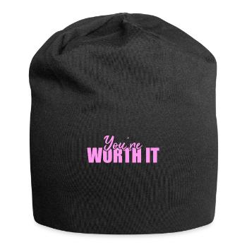 Soyez vous-même ! Confiance en soi, pensée positive Motivation - Bonnet en jersey - noir - Devant