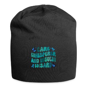 Carb Whisperer And Insulin Wizard - Jersey Beanie - black - Front