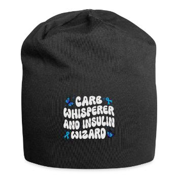Carb Whisperer And Insulin Wizard - Jersey Beanie - black - Front
