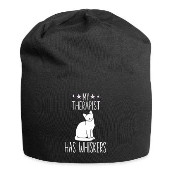 Tenue amusante de propriétaire de chat - Bonnet en jersey - noir - Devant