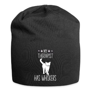 Katzen Kostüm Parodie lustige Katze Besitzer - Jersey-Beanie - Schwarz - Vorne