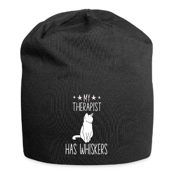Kitten cat outfit for cat owner cat - Jersey Beanie - black - Front