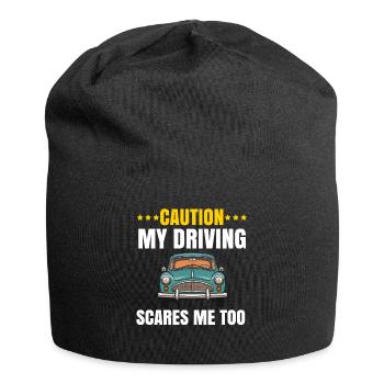 Neue Fahrschüler Mädchen Frauen Mutter Tochter - Jersey-Beanie - Schwarz - Vorne