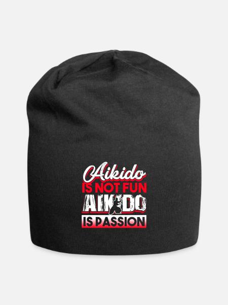 Aikido Aikido is Passion - Jersey Beanie - black