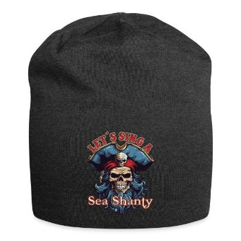 Song Sea Shanty Design pour les bottes de chant des êtres chers - Bonnet en jersey - charbon - Devant