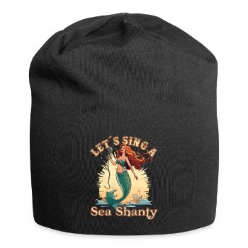 Song Sea Shanty Design for Loved Ones Singing Boots - Jersey Beanie - black - Front