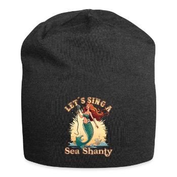 Song Sea Shanty Design pour les bottes de chant des êtres chers - Bonnet en jersey - charbon - Devant