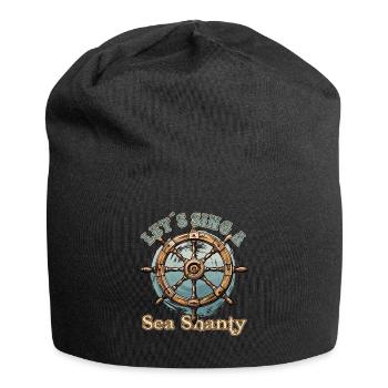 Song Sea Shanty Design for Loved Ones Singing Boots - Jersey Beanie - black - Front