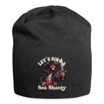 Song Sea Shanty Design For Love Singing Boots - Jersey Beanie - black - Front
