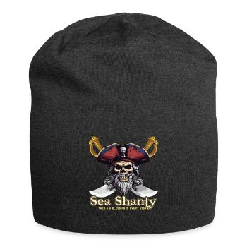 Song Sea Shanty Design pour les bottes de chant des êtres chers - Bonnet en jersey - charbon - Devant
