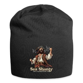 Song Sea Shanty Design for Loved Ones Singing Boots - Jersey Beanie - black - Front