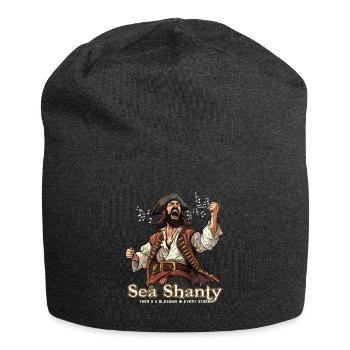 Song Sea Shanty Design pour les bottes de chant des êtres chers - Bonnet en jersey - charbon - Devant