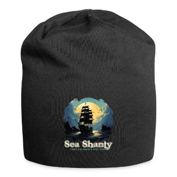 Song Sea Shanty Design for Loved Ones Singing Boots - Jersey Beanie - black - Front