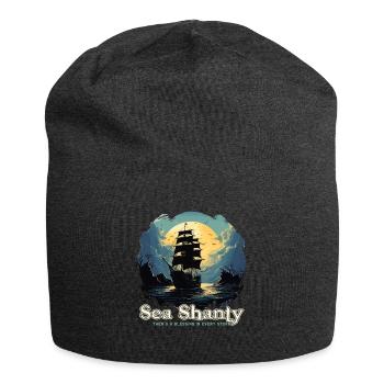 Song Sea Shanty Design pour les bottes de chant des êtres chers - Bonnet en jersey - charbon - Devant
