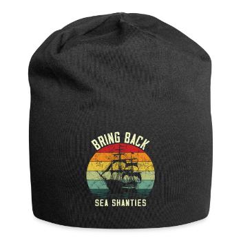 Song Sea Shanty Design for Loved Ones Singing Boots - Jersey Beanie - black - Front