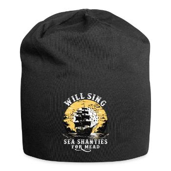 Song Sea Shanty Design for Loved Ones Singing Boots - Jersey Beanie - black - Front