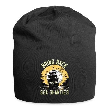 Song Sea Shanty Design for Loved Ones Singing Boots - Jersey Beanie - black - Front