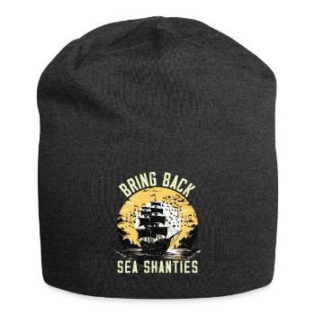 Song Sea Shanty Design pour les bottes de chant des êtres chers - Bonnet en jersey - charbon - Devant