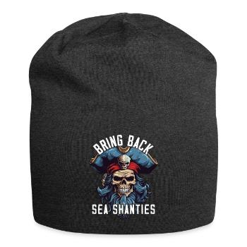 Song Sea Shanty Design pour les bottes de chant des êtres chers - Bonnet en jersey - charbon - Devant