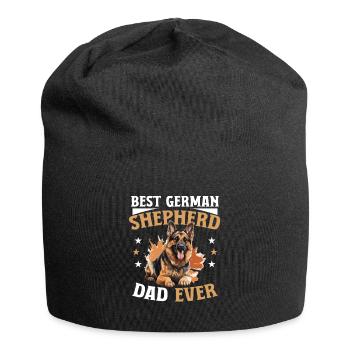 Dog Breed Pet Best German Shepherd Dad Ever - Jersey-Beanie - Schwarz - Vorne