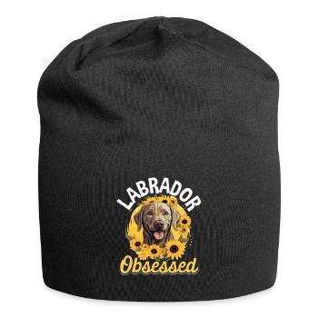Labrador Retriever Dog Breed Pet Labrador Obsessed - Jersey-Beanie - Schwarz - Vorne