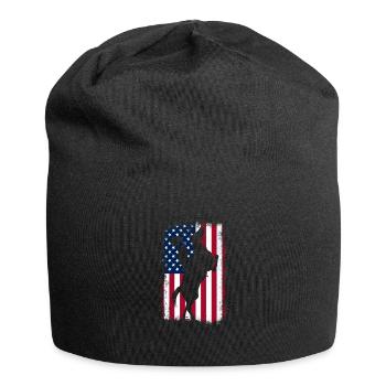 Cowboy Cowboy Boots Western Gift - Jersey Beanie - black - Front