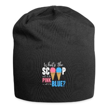 Eiscreme Eis Eiskrem Ice Cream Sommer Geschenk - Jersey-Beanie - Schwarz - Vorne