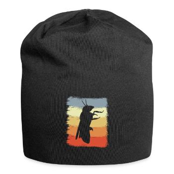 Retro Honigbiene - Jersey-Beanie - Schwarz - Vorne