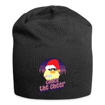 Chuck the Cheer - Ente mit Messer Duck with Knife - Jersey Beanie - black - Front