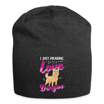 Dingo Australische Dingos Hund Geschenk - Jersey-Beanie - Anthrazit - Vorne
