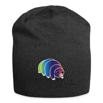 Cool Tardigrade Rainbow - Jersey Beanie - charcoal grey - Front