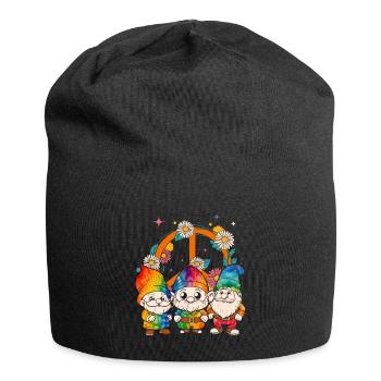 Trois Gnomes Hippies Groovy Bandage Dye Gnomies - Bonnet en jersey - noir - Devant