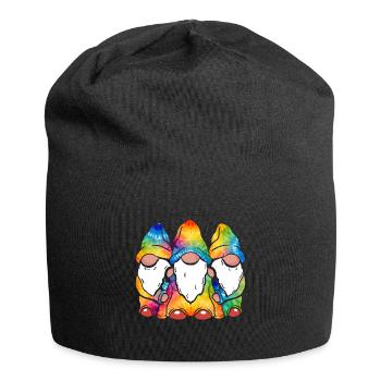 Trois Gnomes Hippies Groovy Bandage Dye Gnomies - Bonnet en jersey - noir - Devant