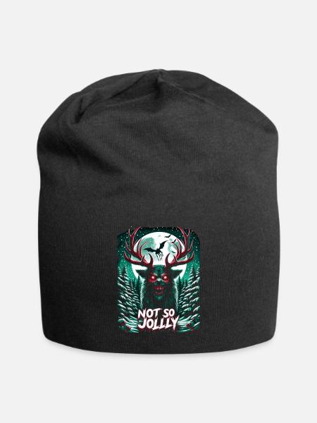 Pas si joyeux Festif Slasher Candy Cane Menace - Bonnet en jersey - noir