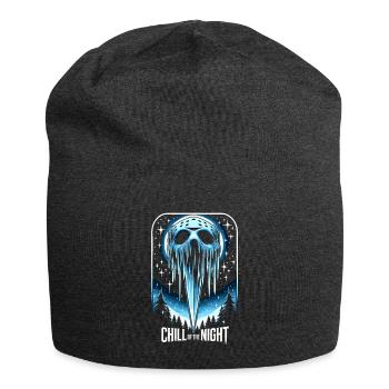 Icicle Impaler - Menacing Winter Night Christmas - Jersey Beanie - charcoal grey - Front