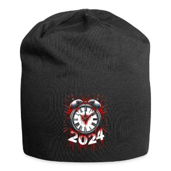 Blood Splatter Clock 80s Slasher Horror New - Jersey Beanie - black - Front