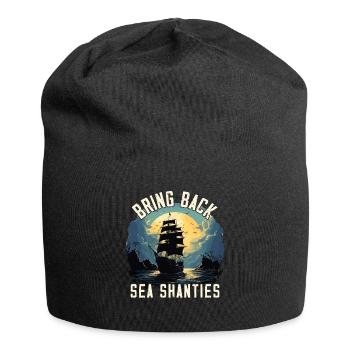 Song Sea Shanty Design for Loved Ones Singing Boots - Jersey Beanie - black - Front