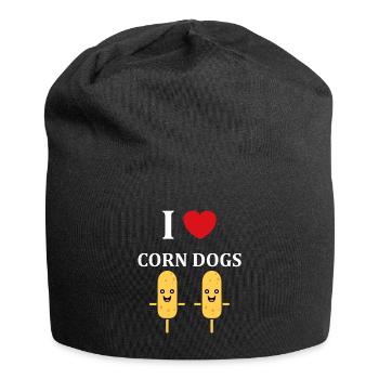 Mais Hundefutter - Jersey-Beanie - Schwarz - Vorne