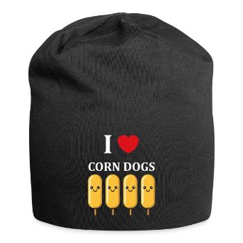 Mais Hundefutter - Jersey-Beanie - Schwarz - Vorne