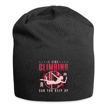 Pole Dancing I Like Climbing Can You Pole Dance - Jersey-Beanie - Schwarz - Vorne