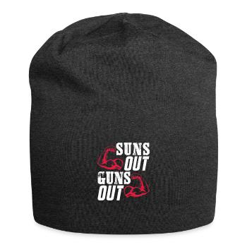 Bodybuilder Body Building Fitness Gym cadeau - Bonnet en jersey - charbon - Devant