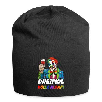 Karneval Eskalation Köln Kostüm Kölsch Bier Party - Jersey-Beanie - Schwarz - Vorne