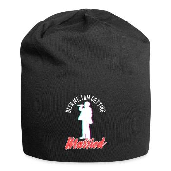 Beer Me, I am getting married - Jersey Beanie - black - Front