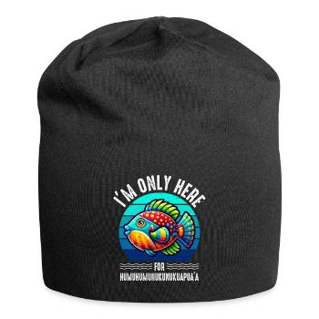 Humuhumunukunukuapua'a Reef Hawaiian Triggerfish - Jersey Beanie - black - Front
