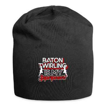 Baton Twirling Baton Twirling Is My Superpower - Jersey Beanie - black - Front