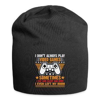 ICH SPIELE NICHT IMMER VIDEOSPIELE Gamer Boys Teens - Jersey-Beanie - Schwarz - Vorne