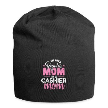 I'm not a Regular Mom I'm a Cashier Mom - Jersey Beanie - black - Front