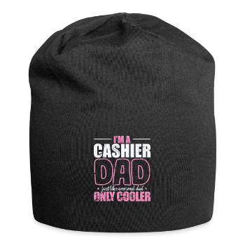 I'm a cool Cashier Dad Profession Salesman - Jersey Beanie - black - Front