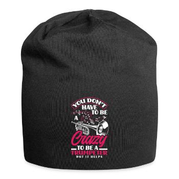 Trompete Trompeter Trompeten Spieler - Jersey-Beanie - Schwarz - Vorne