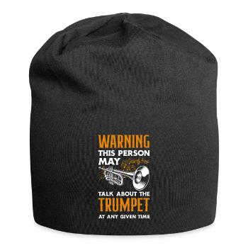 Trompete Trompeter Trompeten Spieler - Jersey-Beanie - Schwarz - Vorne